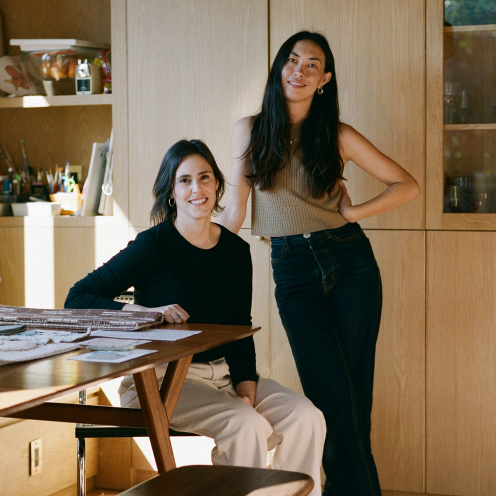 Co-Founders Michelle Tony (left) and Stephanie Cleary (right) in the studio