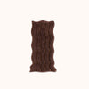 Brown wavy runner with alternating shag heights